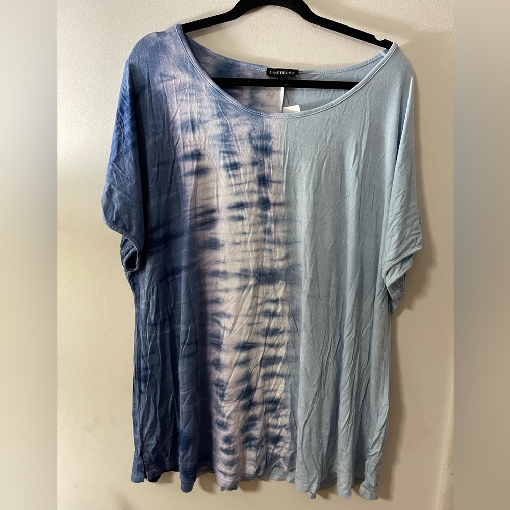 Half tie dyed shirt